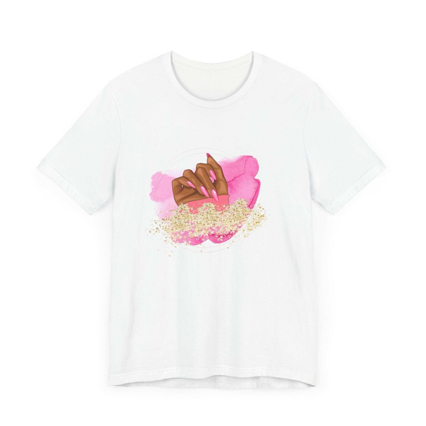 Glamorous Nail Art Short Sleeve Tee