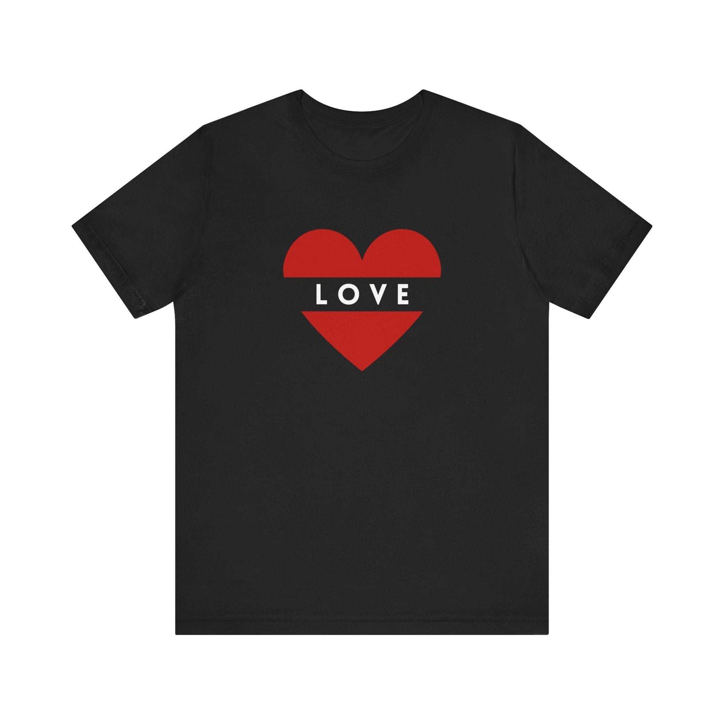 Heart Graphic Jersey Tee - Perfect for Valentine's