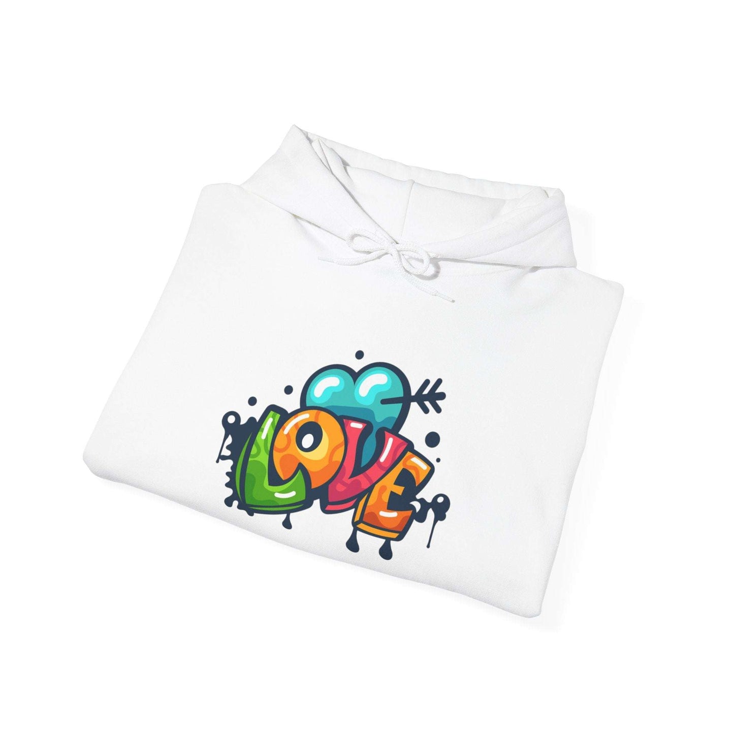 Colorful Love Graphic Hoodie