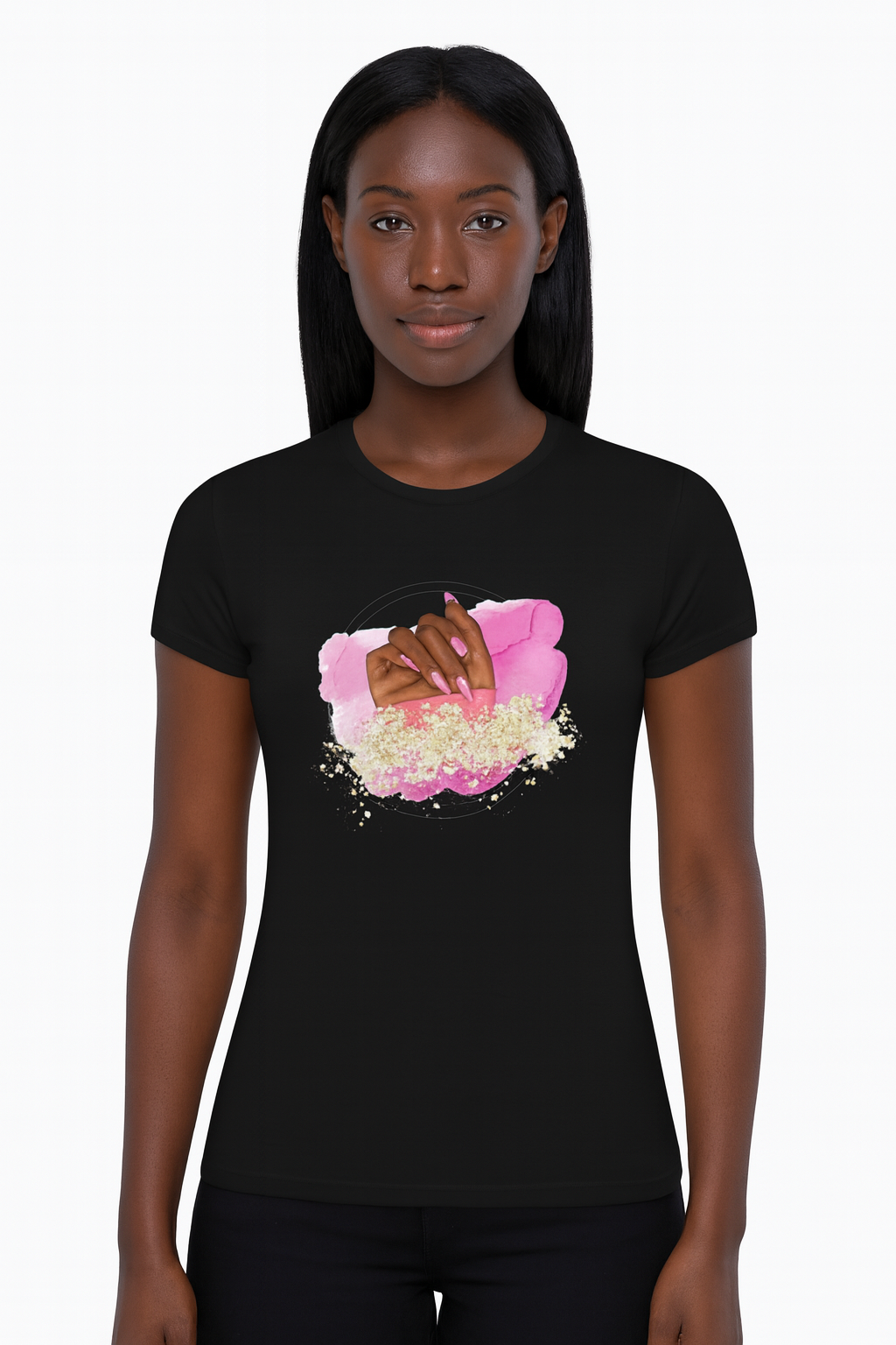 Pink Nails Graphic T-Shirt