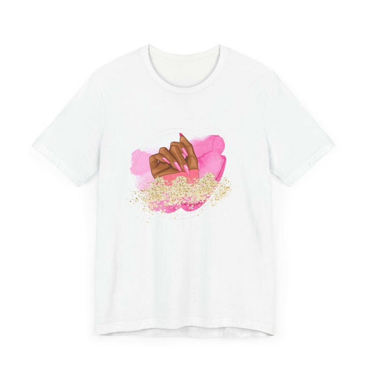 Glamorous Nail Art Short Sleeve Tee