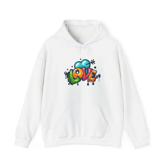 Colorful Love Graphic Hoodie