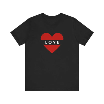 Heart Graphic Jersey Tee - Perfect for Valentine's