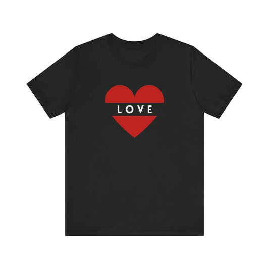 Heart Graphic Jersey Tee - Perfect for Valentine's