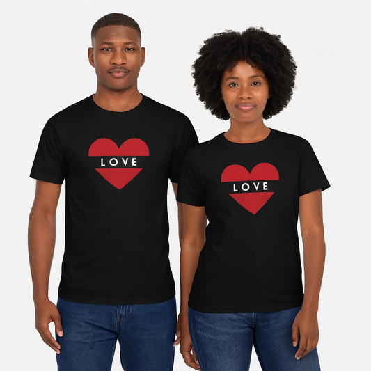 Love Heart Graphic T-Shirt