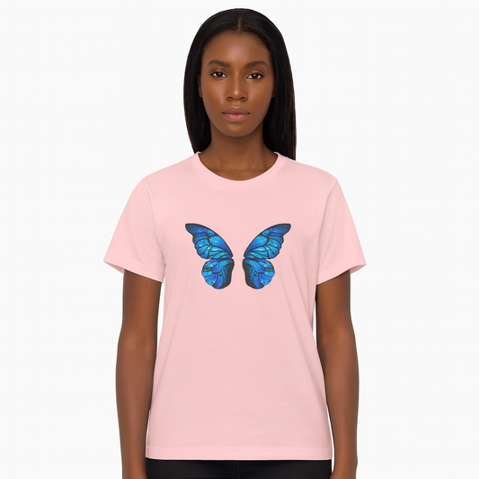 Blue Butterfly Wings T-Shirt